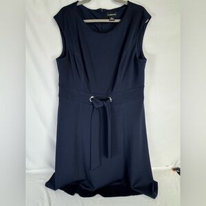 Liz Claiborne Fit and Flare Dress - Navy - 16